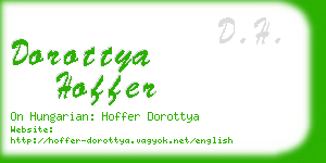 dorottya hoffer business card